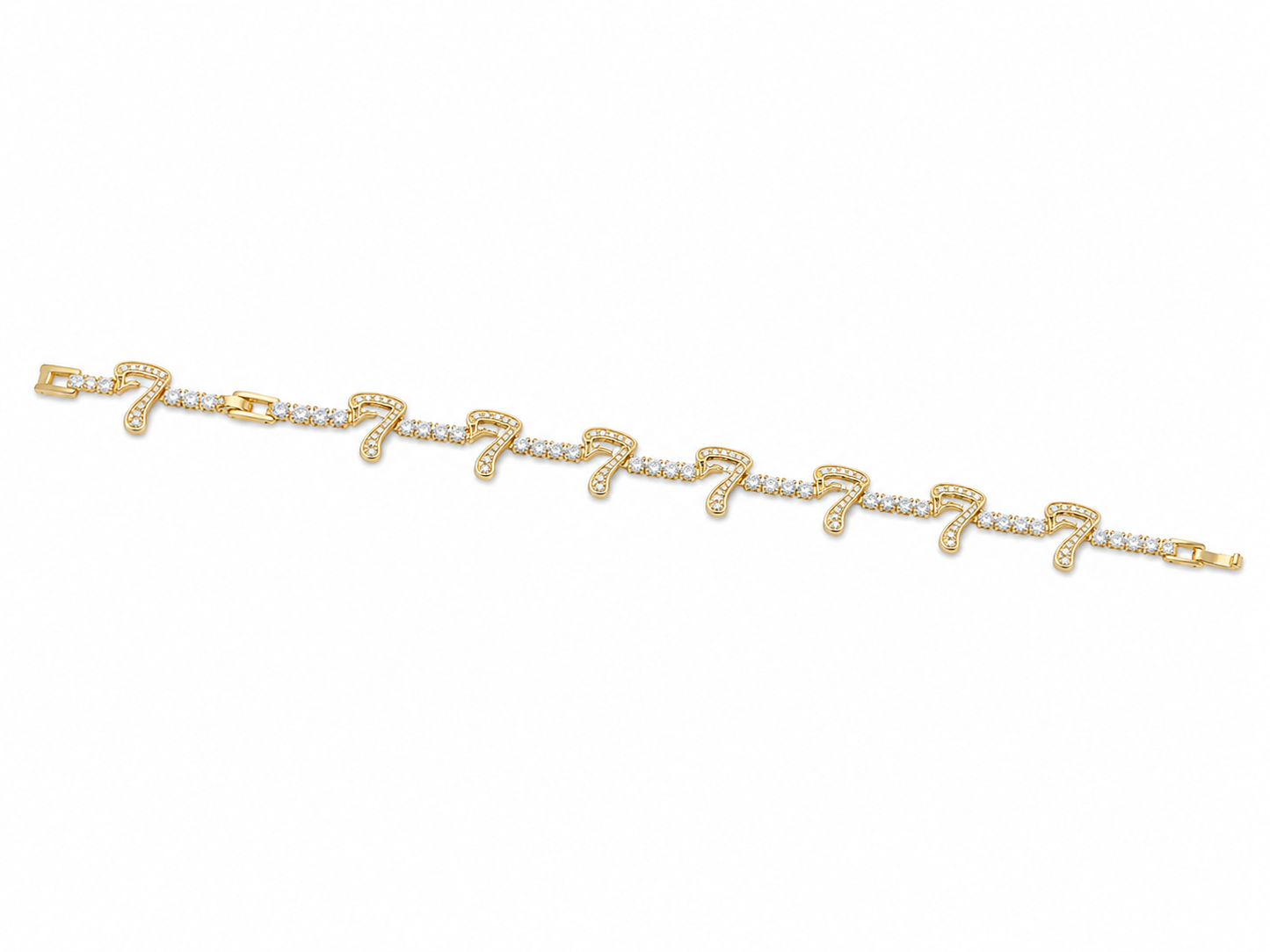 SEVEN HALOS GOLD STONE BRACELET