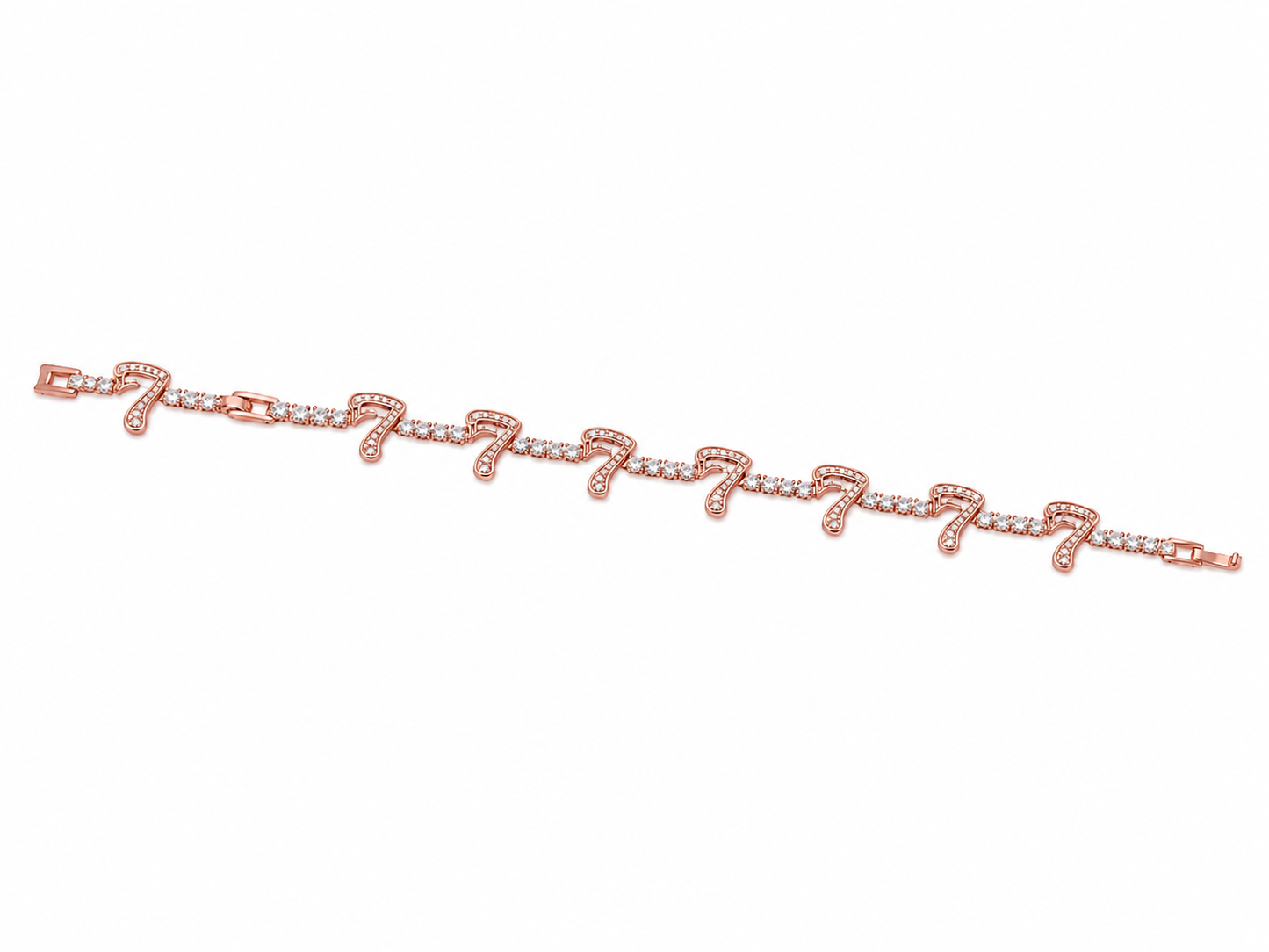 SEVEN HALOS ROSE GOLD STONE BRACELET